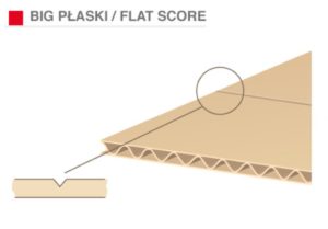 tektura falista - flat score